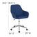 Alt View 13. Alamont Home - Cortana Contemporary Fabric Swivel Office Chair - Blue Fabric.