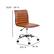 Alt View 13. Alamont Home - Alan Contemporary Vinyl Swivel Office Chair - Brown Vinyl/Chrome Frame.
