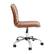 Alt View 16. Alamont Home - Alan Contemporary Vinyl Swivel Office Chair - Brown Vinyl/Chrome Frame.