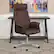 Alt View 12. Alamont Home - Contemporary Fabric Executive Swivel Office Chair - Brown.