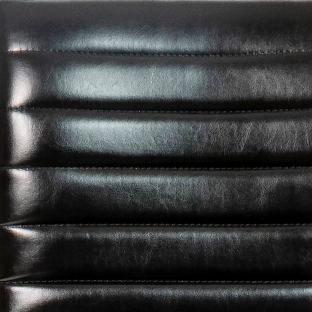 Alt View 19. Alamont Home - Alan Contemporary Vinyl Swivel Office Chair - Black Vinyl/Black Frame.