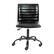 Alt View 11. Alamont Home - Alan Contemporary Vinyl Swivel Office Chair - Black Vinyl/Black Frame.