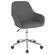 Front. Alamont Home - Cortana Contemporary Fabric Swivel Office Chair - Dark Gray Fabric.