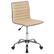 Front. Alamont Home - Alan Contemporary Vinyl Swivel Office Chair - Tan Vinyl/Chrome Frame.