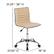 Alt View 13. Alamont Home - Alan Contemporary Vinyl Swivel Office Chair - Tan Vinyl/Chrome Frame.