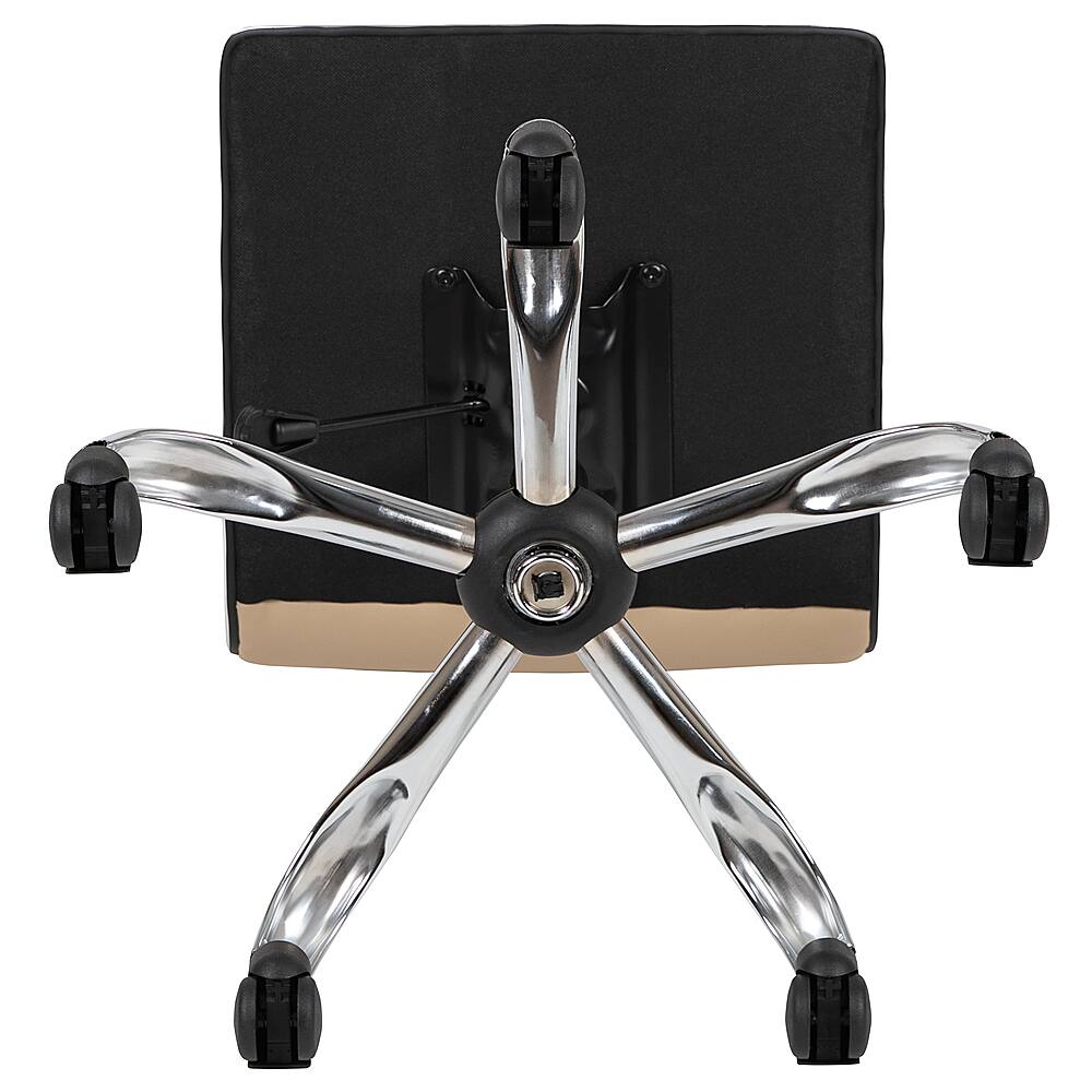 Alt View 18. Alamont Home - Alan Contemporary Vinyl Swivel Office Chair - Tan Vinyl/Chrome Frame.