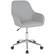 Front. Alamont Home - Cortana Contemporary Fabric Swivel Office Chair - Light Gray Fabric.