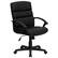 Front. Alamont Home - Lane Contemporary Leather/Faux Leather Swivel Office Chair - Black.