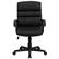 Alt View 11. Alamont Home - Lane Contemporary Leather/Faux Leather Swivel Office Chair - Black.