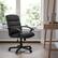 Alt View 12. Alamont Home - Lane Contemporary Leather/Faux Leather Swivel Office Chair - Black.