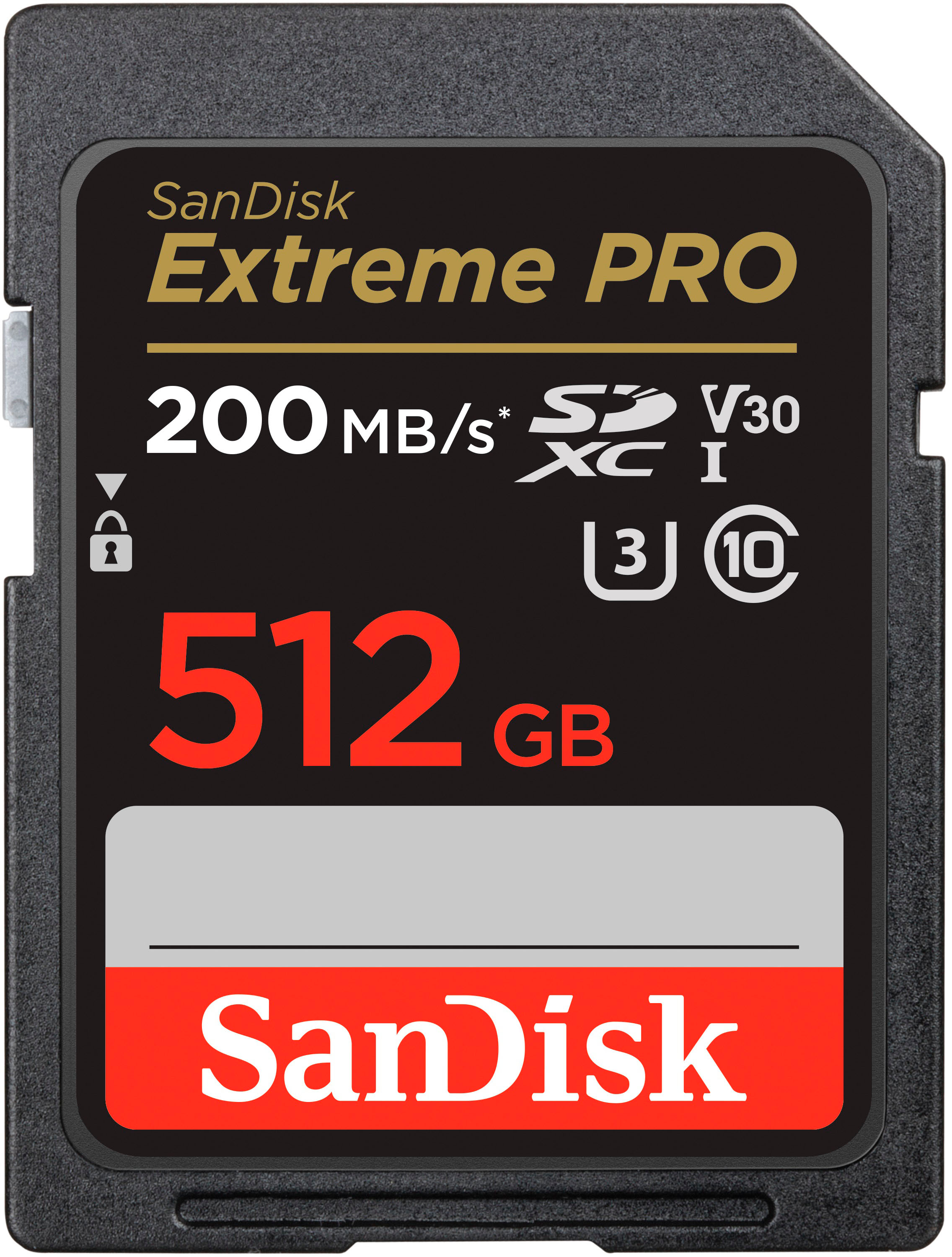 SanDisk Extreme PRO 512GB SDXC UHS-I Memory Card SDSDXXD-512G 