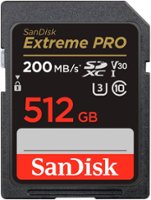 SanDisk - Extreme PRO 512GB SDXC UHS-I Memory Card - Front_Zoom