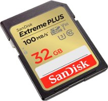 SanDisk - Extreme PLUS 32GB SDHC UHS-I Memory Card - Front_Zoom