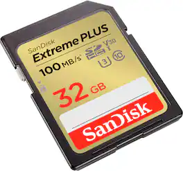SanDisk - Extreme PLUS 32GB SDHC UHS-I Memory Card