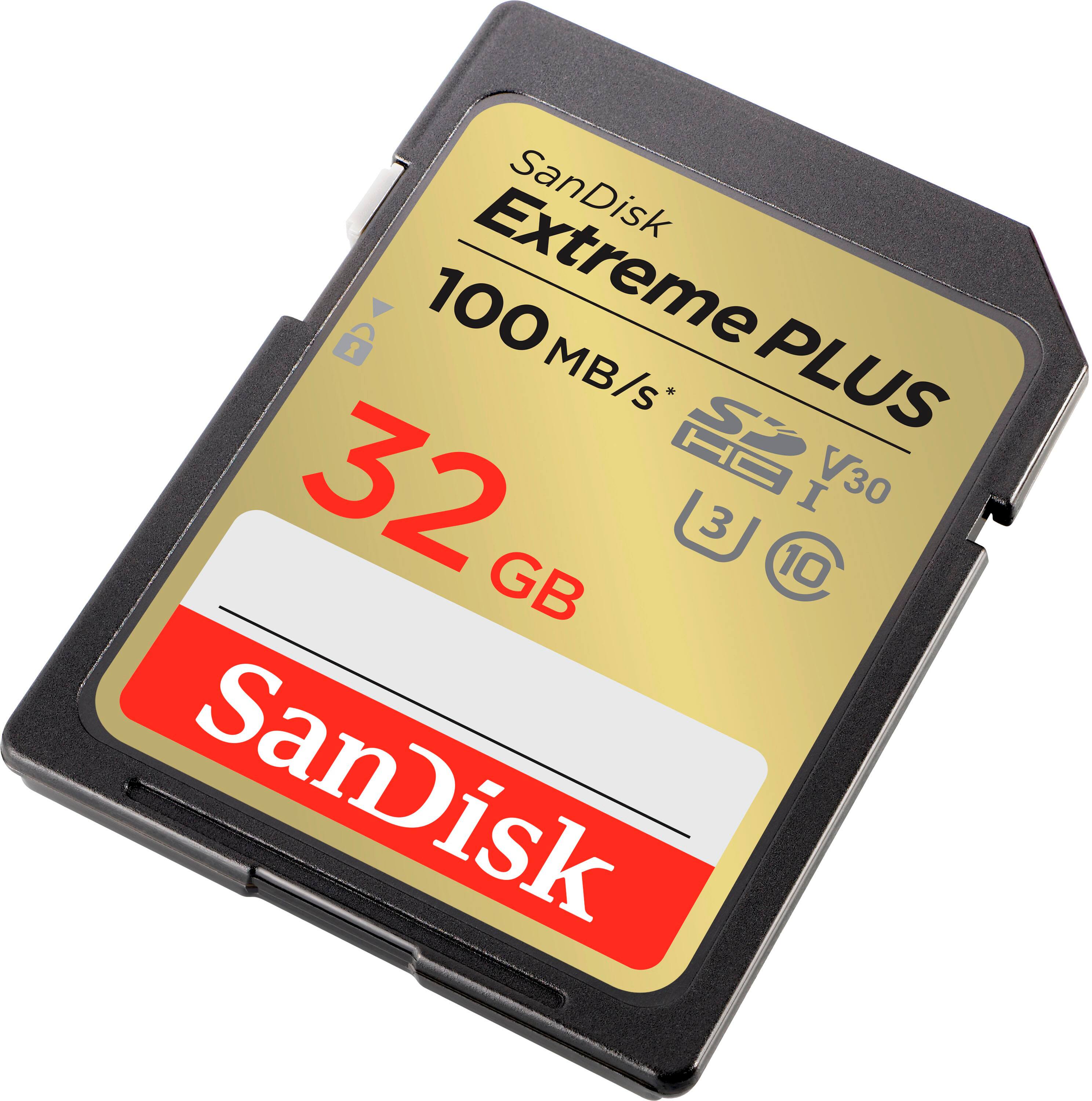 Alt View 11. SanDisk - Extreme PLUS 32GB SDHC UHS-I Memory Card.