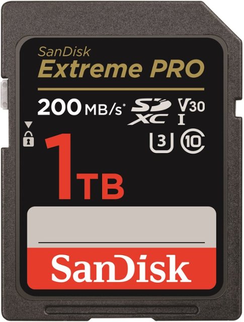 SANDISK SD EXTREME PRO 1TB (jusqu'à 200MB/S en lecture et 90MB/S en  écriture)
