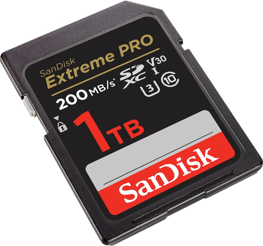 SanDisk Extreme PRO 1TB SDXC UHS I Memory Card SDSDXXD-1T00 SanDisk Extreme PRO 1TB SDXC UHS I Memory Card SDSDXXD-1T00