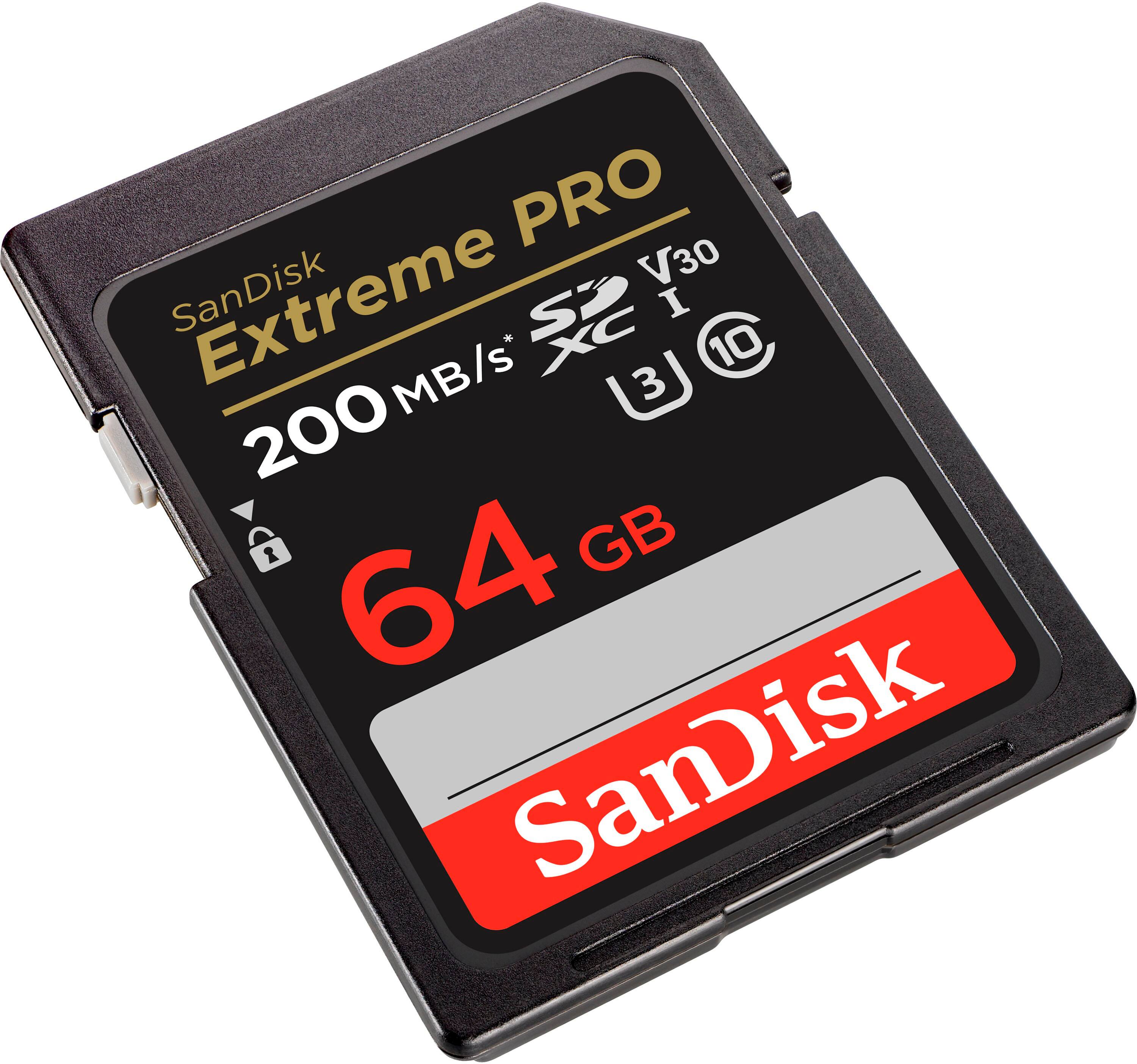 Alt View 11. SanDisk - Extreme PRO 64GB SDXC UHS-I Memory Card.