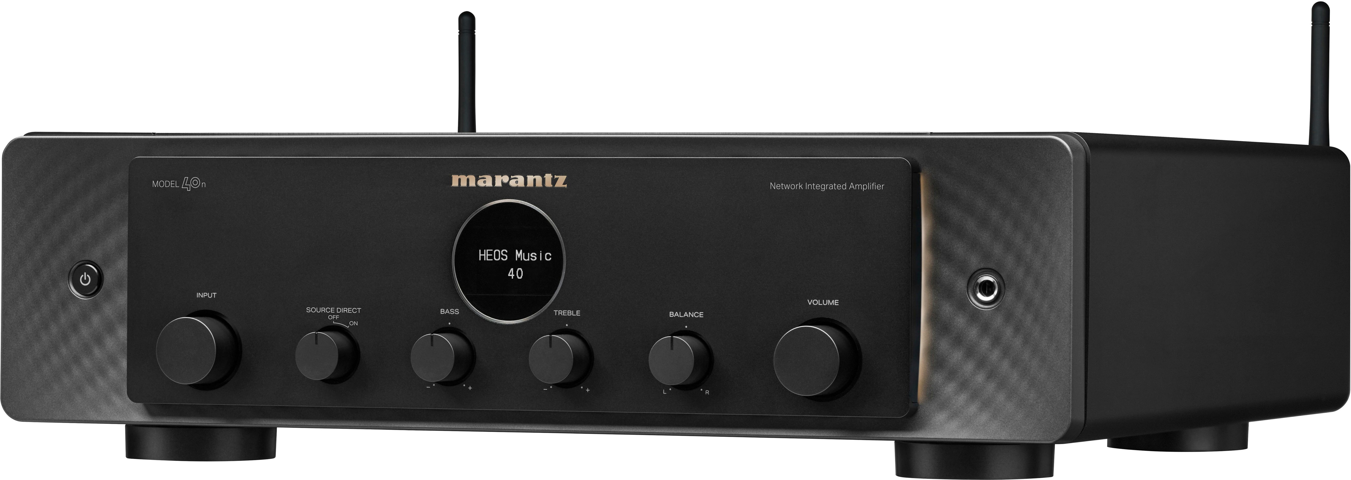 Angle View: Marantz - Model 40n Stereo Integrated Amplifier - Black