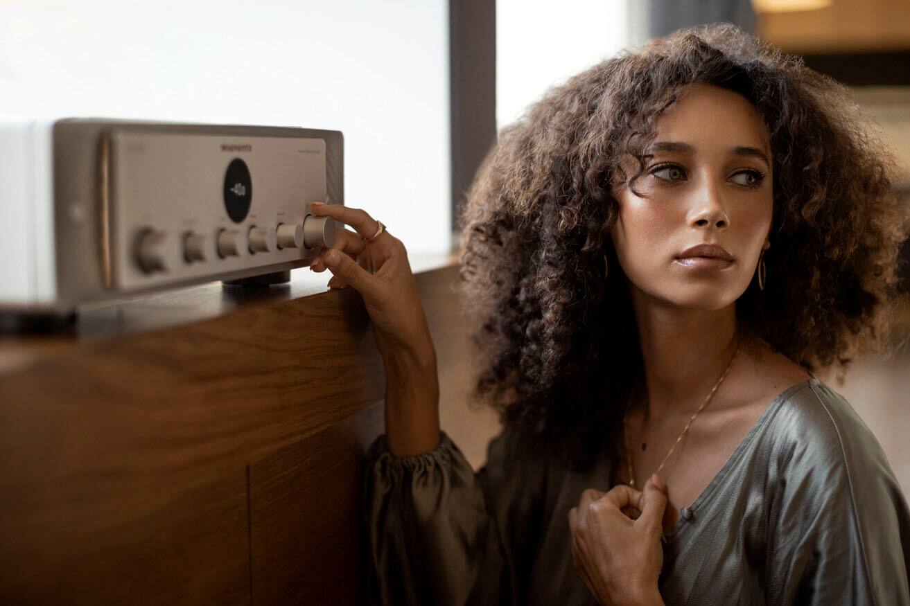 Alt View 14. Marantz - Model 40n Stereo Integrated Amplifier - Silver Gold.