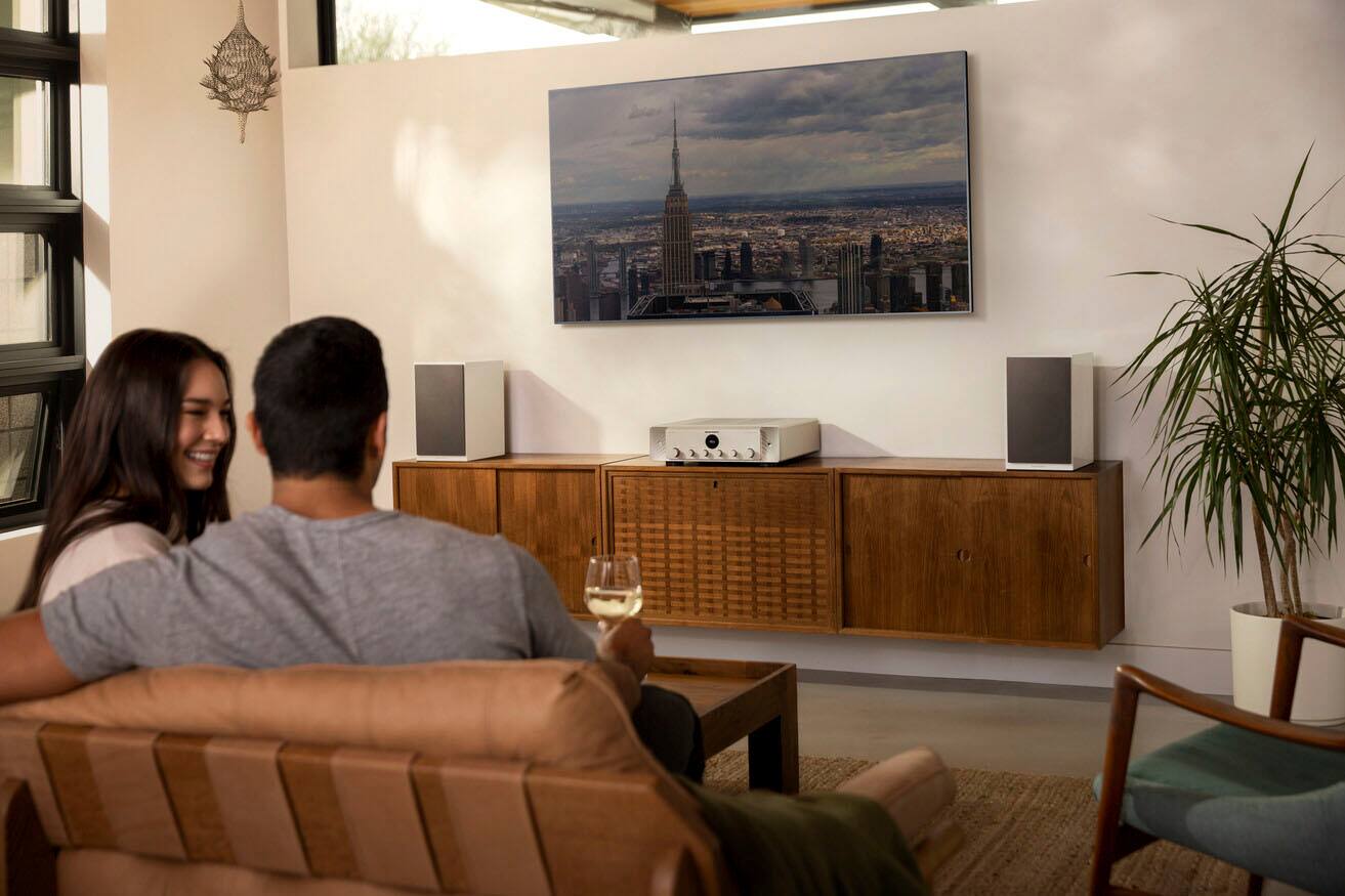 Alt View 16. Marantz - Model 40n Stereo Integrated Amplifier - Silver Gold.