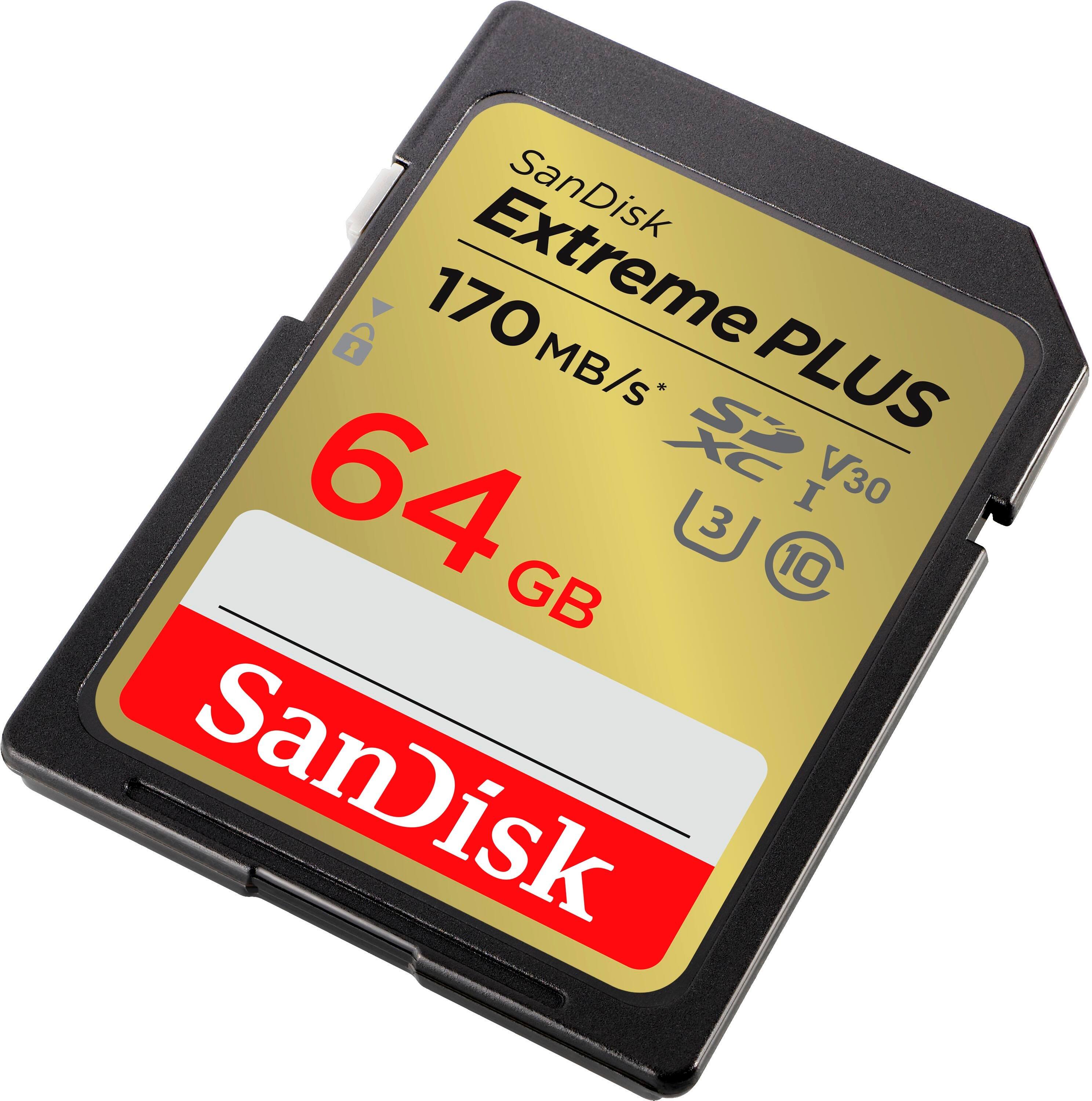SanDisk Extreme Plus 64GB 170MB/s* S PLUS S2 64 I V30 3 GB 10