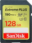 SANDISK - 128GB Extreme PLUS SDXC UHS-I Memory Card, R/W up to 190/90MB/s