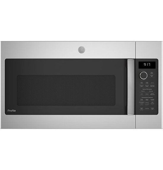 GE Profile – Profile Series 1.7 Cu. Ft. Convection Over-the-Range Microwave with Sensor Cooking and Chef Connect – Stainless steel