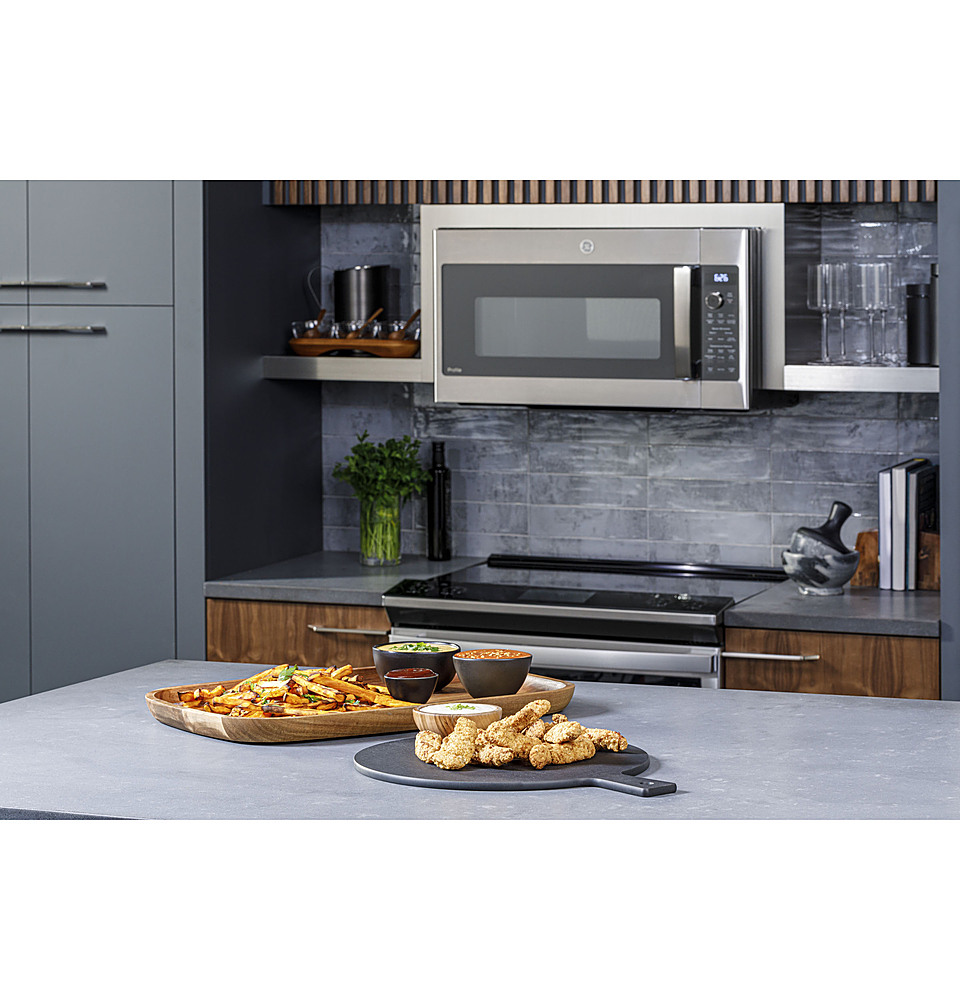 GE Profile Profile Series 1.7 Cu. Ft. Convection Over-the-Range Microwave  with Sensor Cooking and Chef Connect Stainless Steel PVM9179SRSS - Best Buy