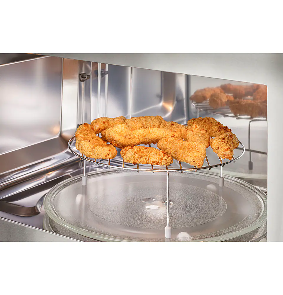 Alt View 20. GE Profile - Profile Series 1.7 Cu. Ft. Convection Over-the-Range Microwave with Sensor Cooking and Chef Connect - Stainless Steel.