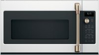 Café - 1.7 Cu. Ft. Convection Over-the-Range Microwave with Air Fry - Matte White - Front_Zoom