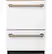 Front. Café - 24" Top Control Built-In Double Drawer Dishwasher, Customizable - Matte White.
