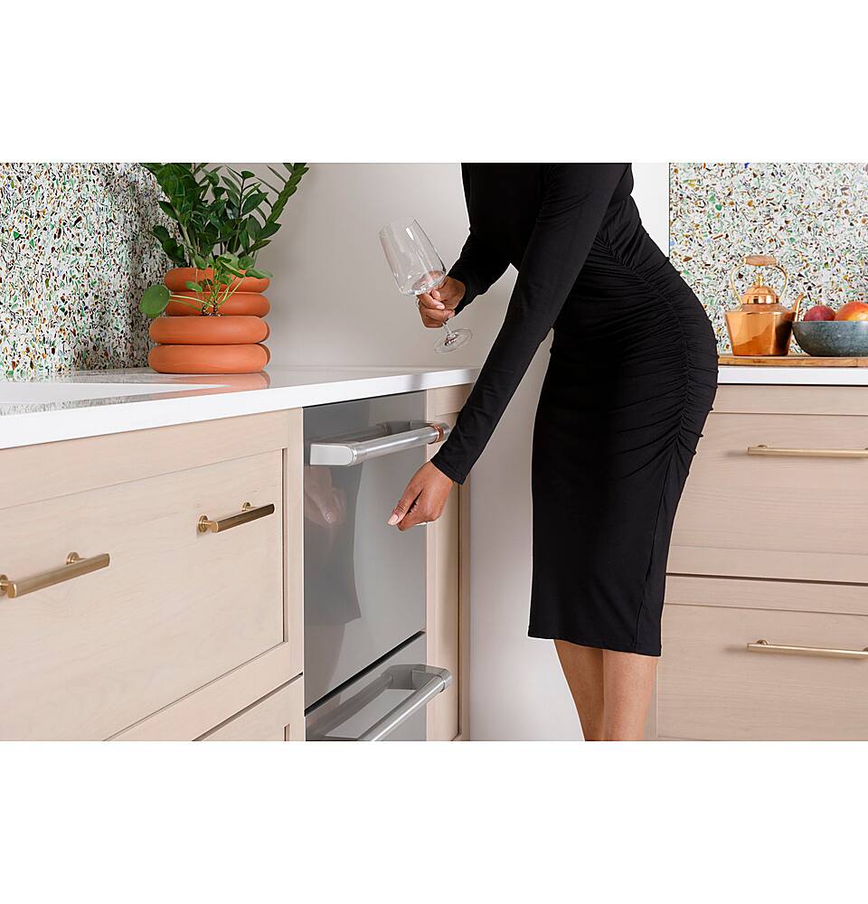 Alt View 17. Café - 24" Top Control Built-In Double Drawer Dishwasher, Customizable - Matte White.