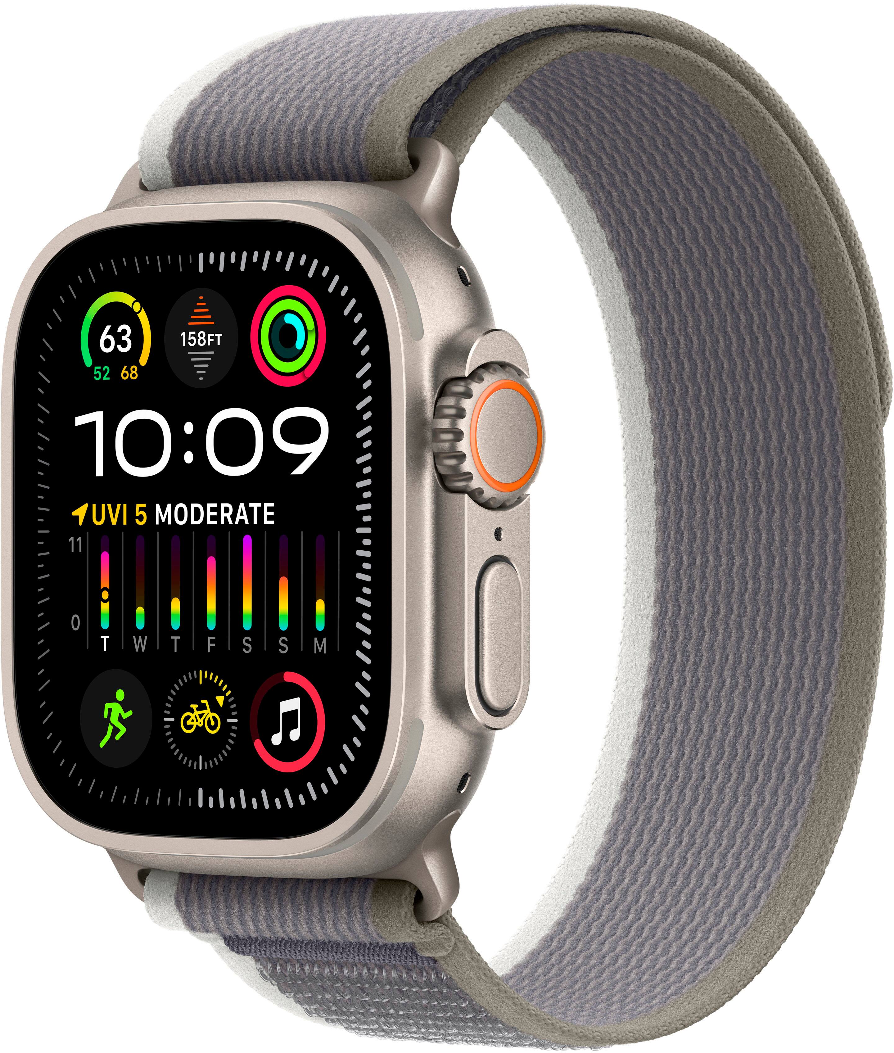 Alt View 11. Apple - 49mm Green/Gray Trail Loop - M/L - Green/Grey.