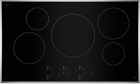 JennAir - 36" Lustre Built-In Electric Cooktop with Auto Sensor Cooking - Black