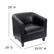 Alt View 13. Alamont Home - Katie Transitional Leather/Faux Leather Reception Chair - Black.