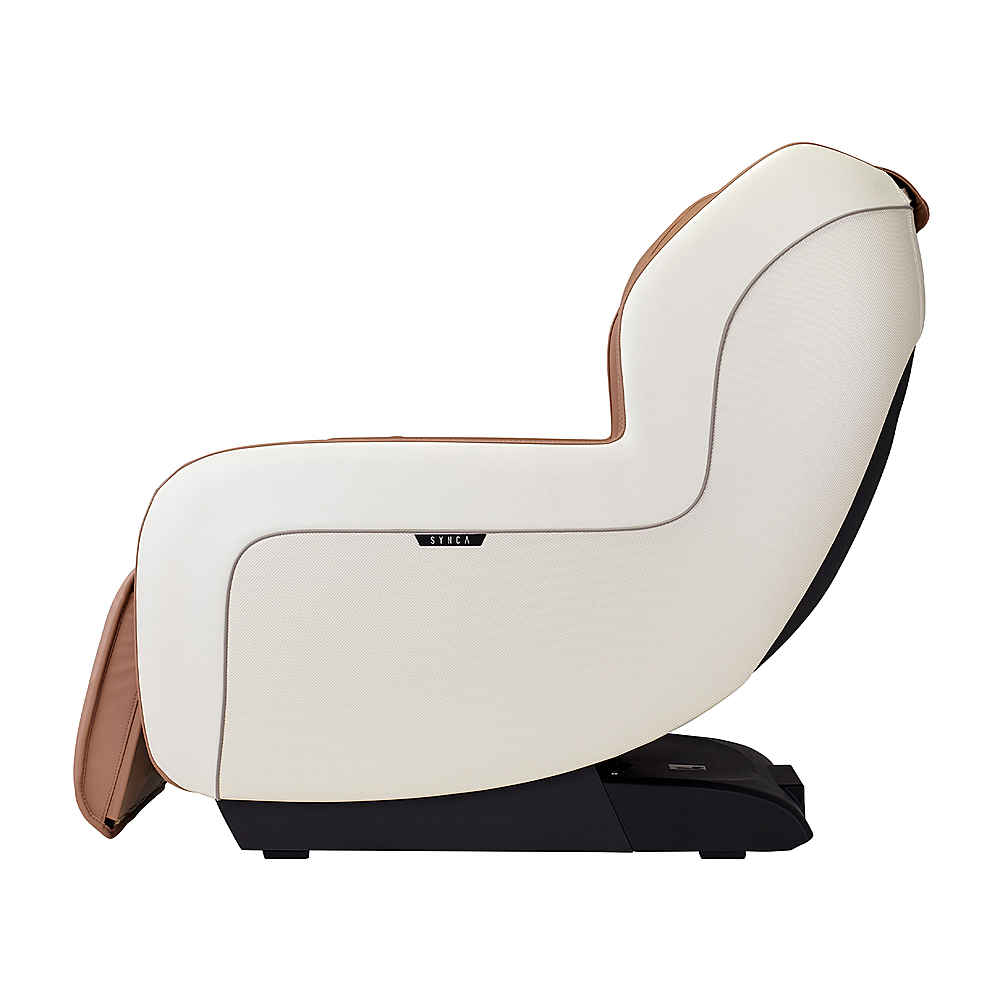 Left View: Synca Wellness - CirC+ Zero Gravity SLTrack Massage Chair - Beige