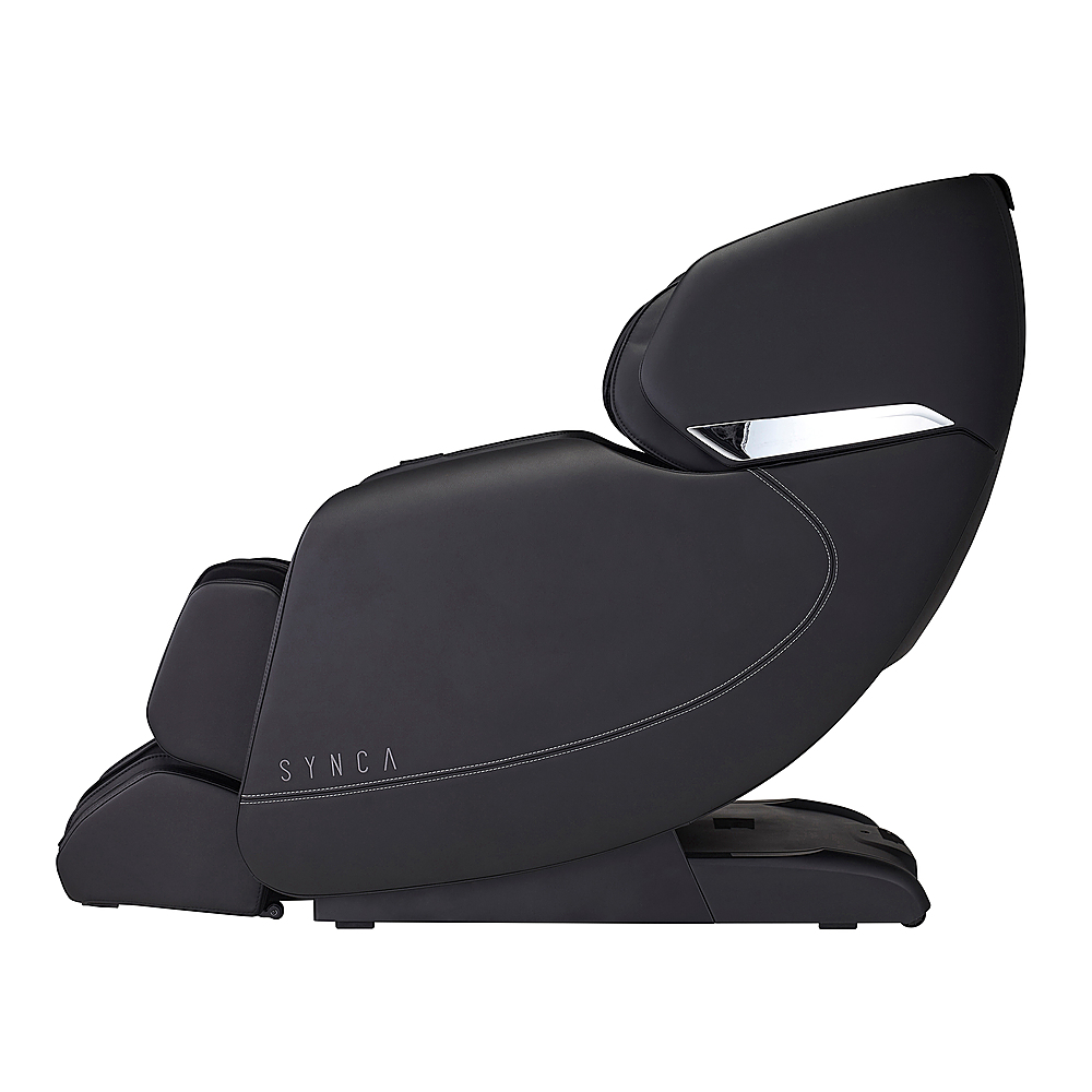 Left View: Synca Wellness - Hisho  SLTrack Zero Gravity Massage Chair - Black