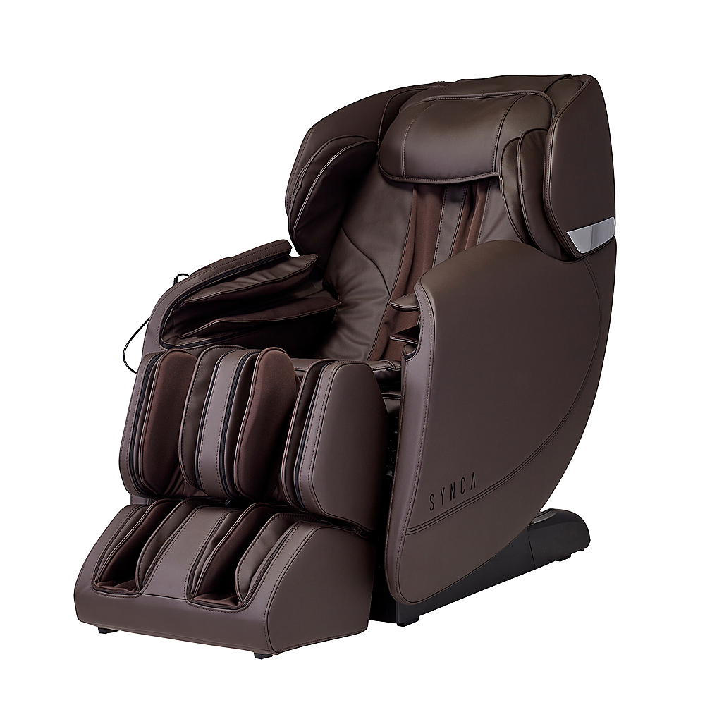 Angle View: Synca Wellness - Hisho  SLTrack Zero Gravity Massage Chair - Brown