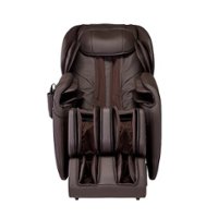 Synca Wellness - Hisho  SLTrack Zero Gravity Massage Chair - Brown - Front_Zoom