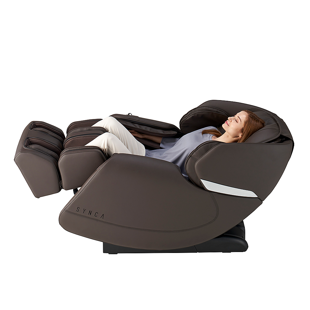 Synca Wellness Hisho SLTrack Zero Gravity Massage Chair Brown Hisho Brown -  Best Buy