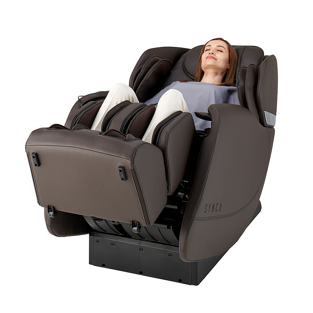 Synca Wellness Hisho SLTrack Zero Gravity Massage Chair Brown Hisho Brown -  Best Buy