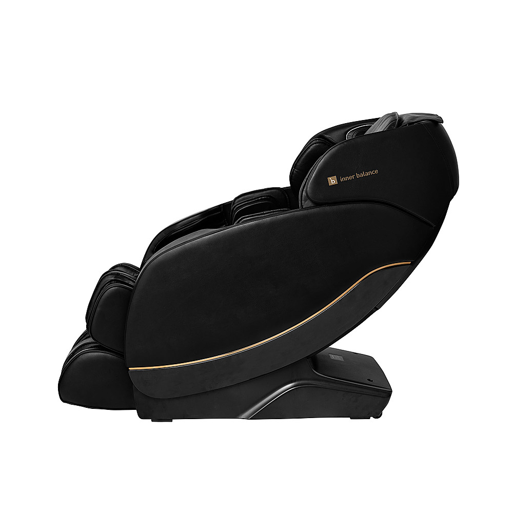 Left View: Inner Balance Wellness - Jin 2.0  Heated SL Track Massage Chair - Black
