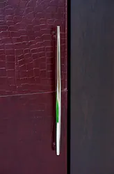 JennAir - Leather Refrigerator Panel - Gray - Front_Zoom