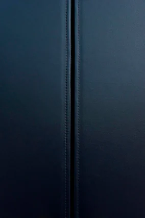 Front. JennAir - Leather Refrigerator Panel - Gray.