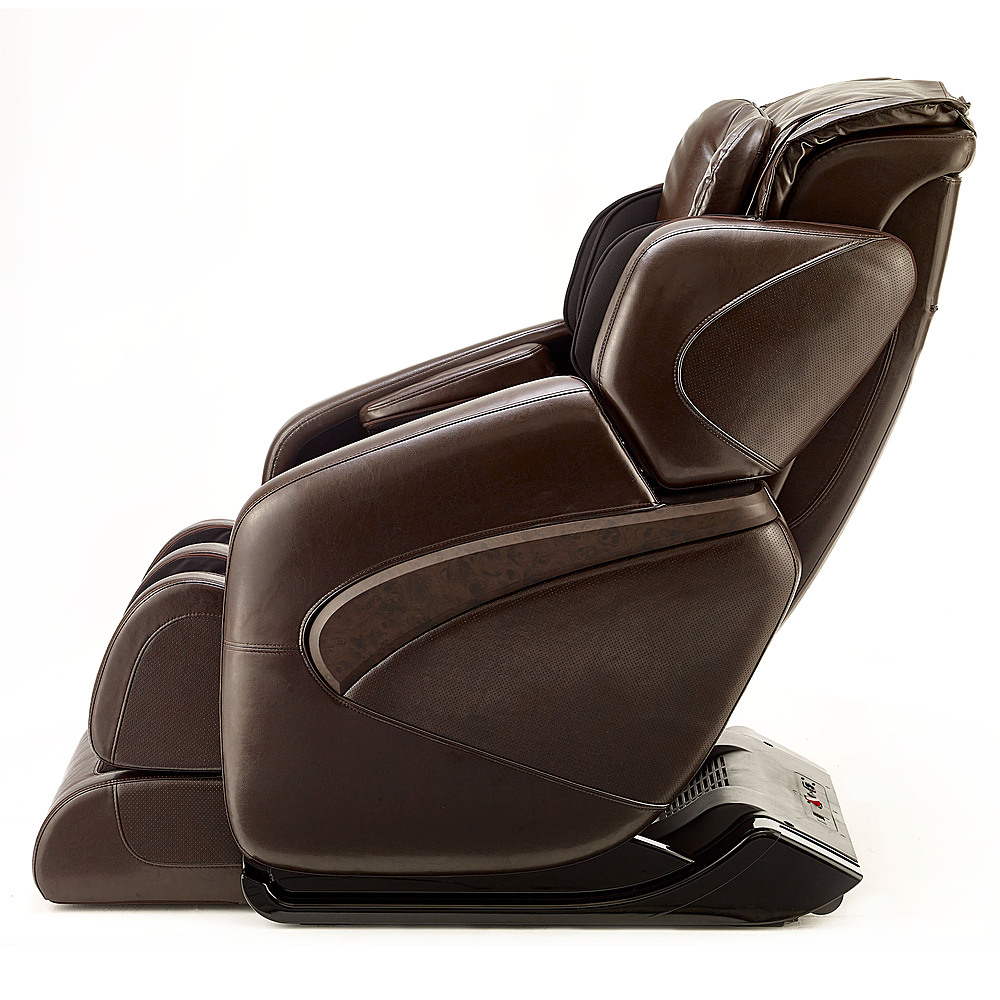 Left View: Inner Balance Wellness - Jin  Zero Gravity SL-Track Massage Chair - Glossy Brown