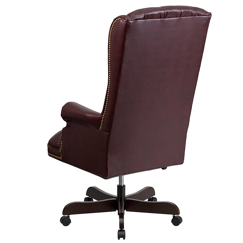 Alt View 12. Alamont Home - Turner Traditional Leather/Faux Leather Executive Swivel Office Chair - Burgundy.