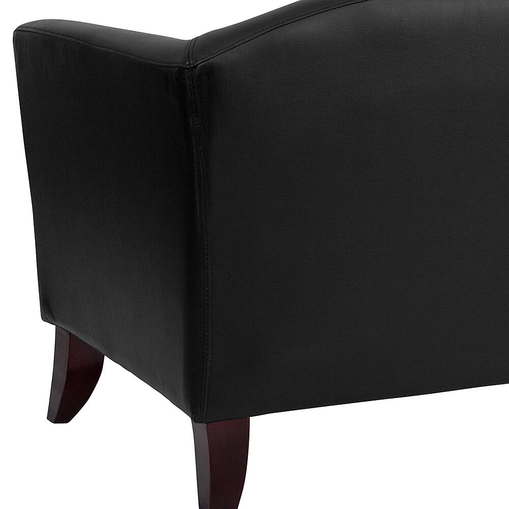 Alt View 11. Alamont Home - Hercules Imperial Contemporary 3-seat Leather/Faux Leather Reception Sofa - Black.