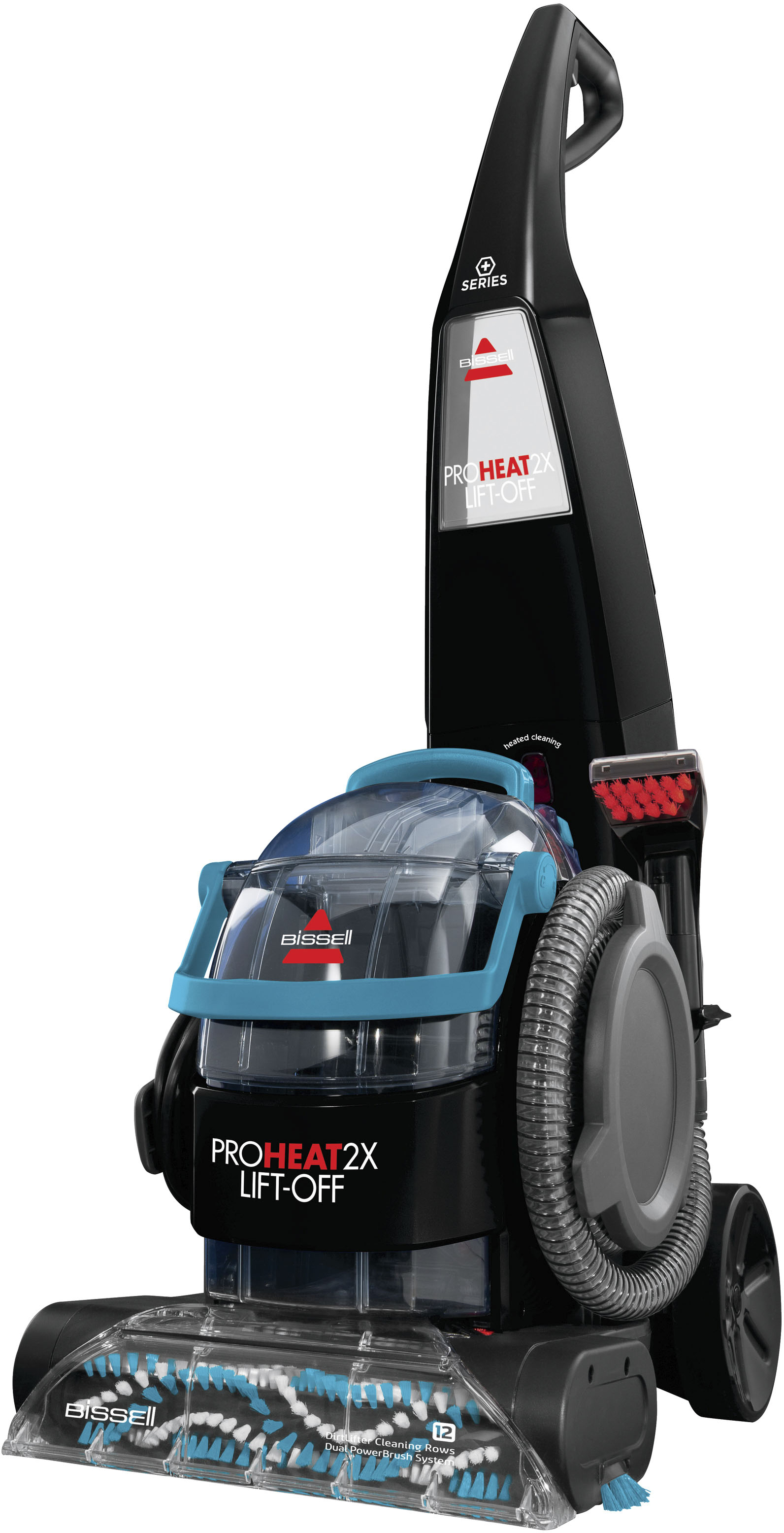Angle View: BISSELL - ProHeat 2X Lift-Off  Upright Deep Cleaner - Titanium and Teal
