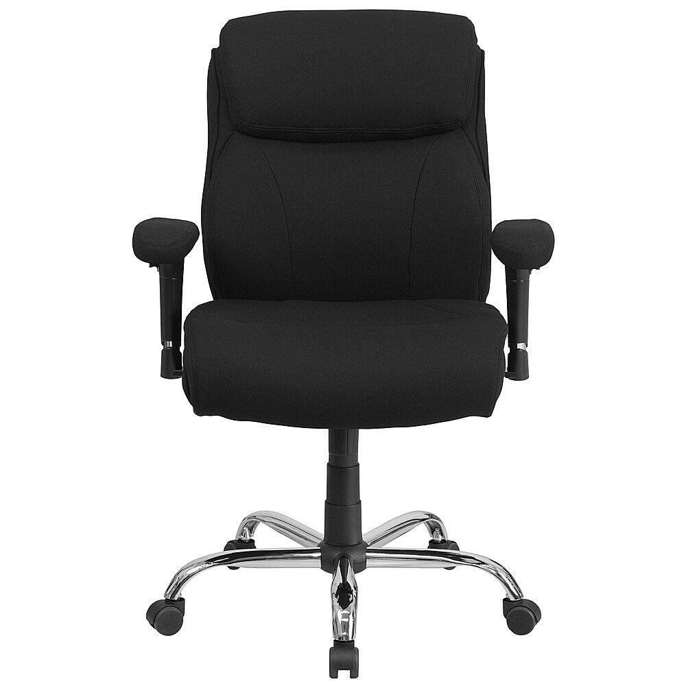 Alt View 11. Alamont Home - Hercules Contemporary Fabric Big & Tall Swivel Mid-Back Office Chair - Black Fabric.